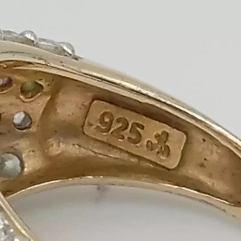 Authentic Victoria Wieck Diamond Simulant Ring 18K Vermeil! Size 8! - Picture 10 of 14